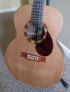 Cat Piggott's guitar, made by Ben Seymour