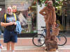 One of Grafton St.'s performers; deposit a coin, get a candy and a handshake!