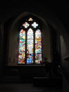 Stained glass window in Christchurch entry