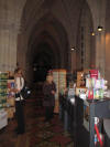 Strange to see a tourist shop inside a cathedral!