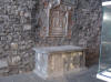 A tomb inside the church