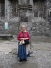 Becky amongst ancient ruins