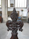 All the pews have hand carved finials, according to what family sat there